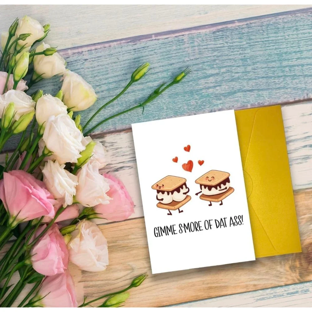 Unbranded Unisex Greeting Card 5.3 x 8 inches‎ White